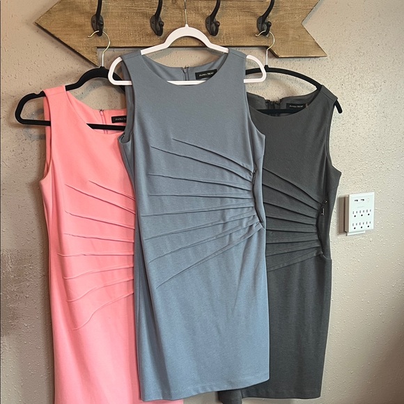 Calvin Klein Pink, Gray, and Dark Gray Midi Dresses - Picture 1 of 1